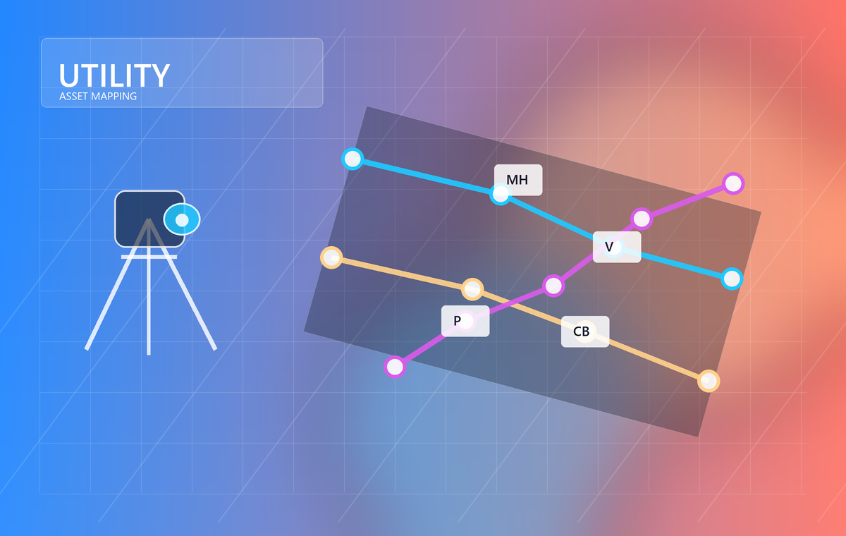 Utility network and engineering asset mapping visualization